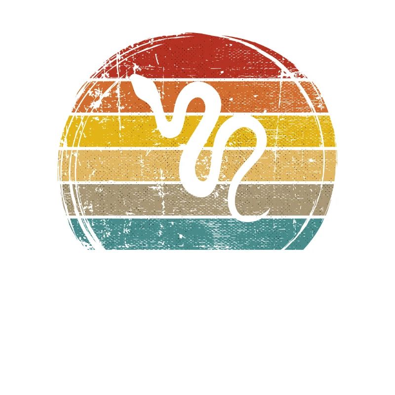 Snake Retro Reptile Python Idée cadeau