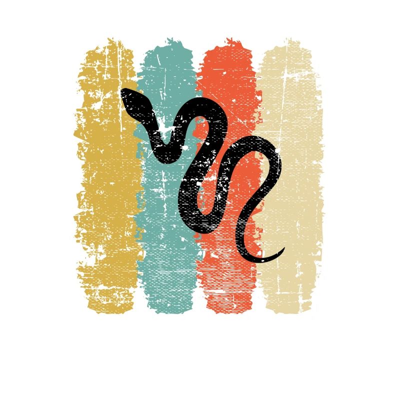 Snake Retro Reptile Python Idée cadeau