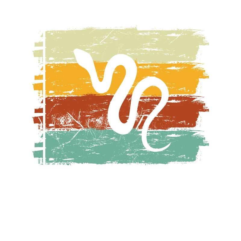 Snake Retro Reptile Python Gift idea