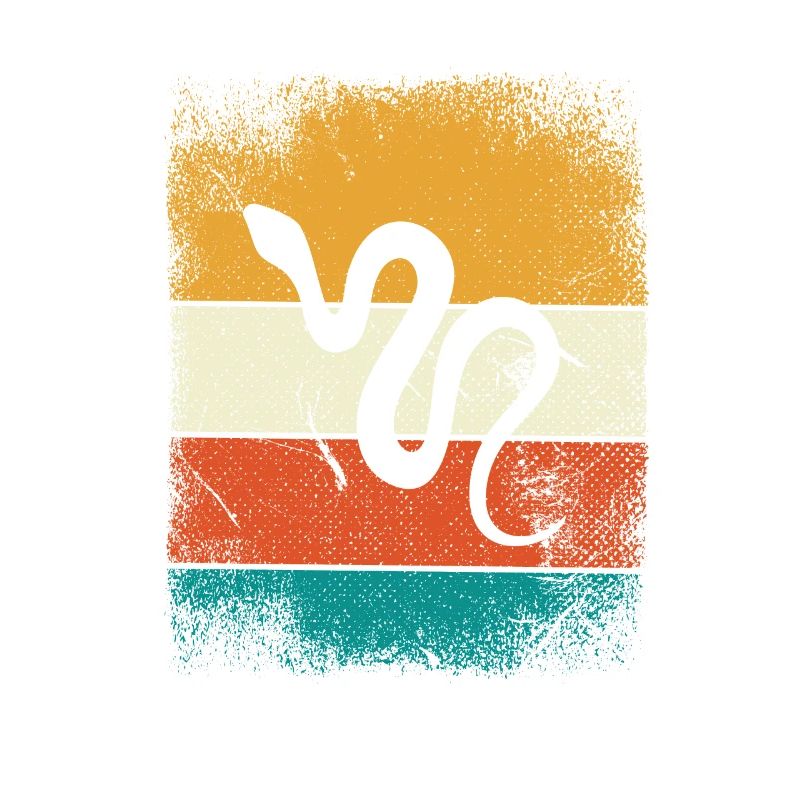 Snake Retro Reptile Python Gift idea