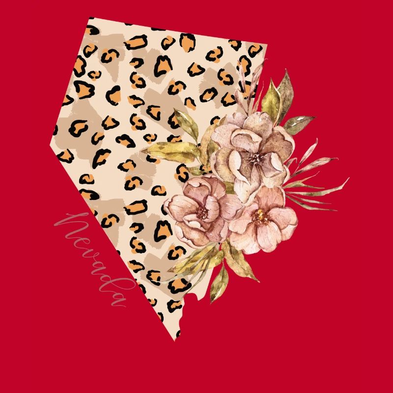 Nevada Leopard Pattern Map Leo