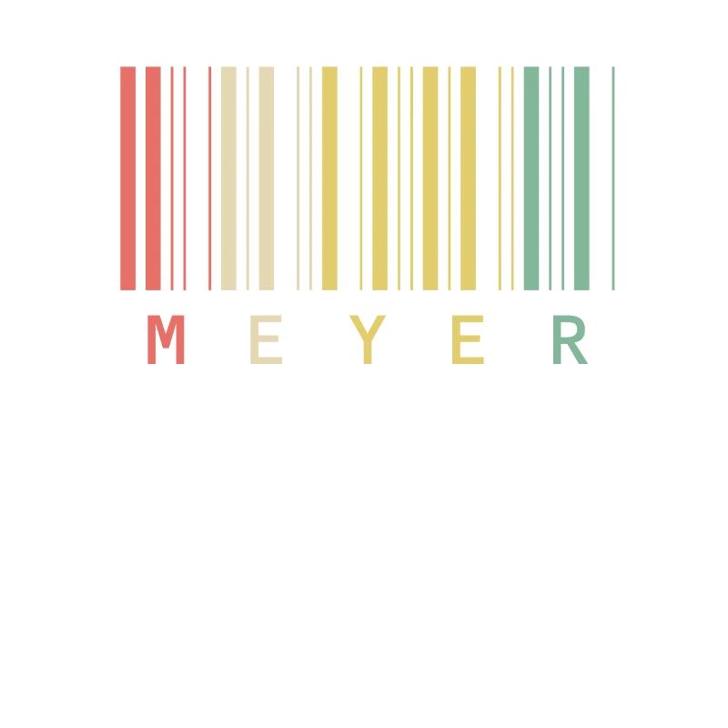 Nom de famille Meyer Code à barres Code à barres Cadeau