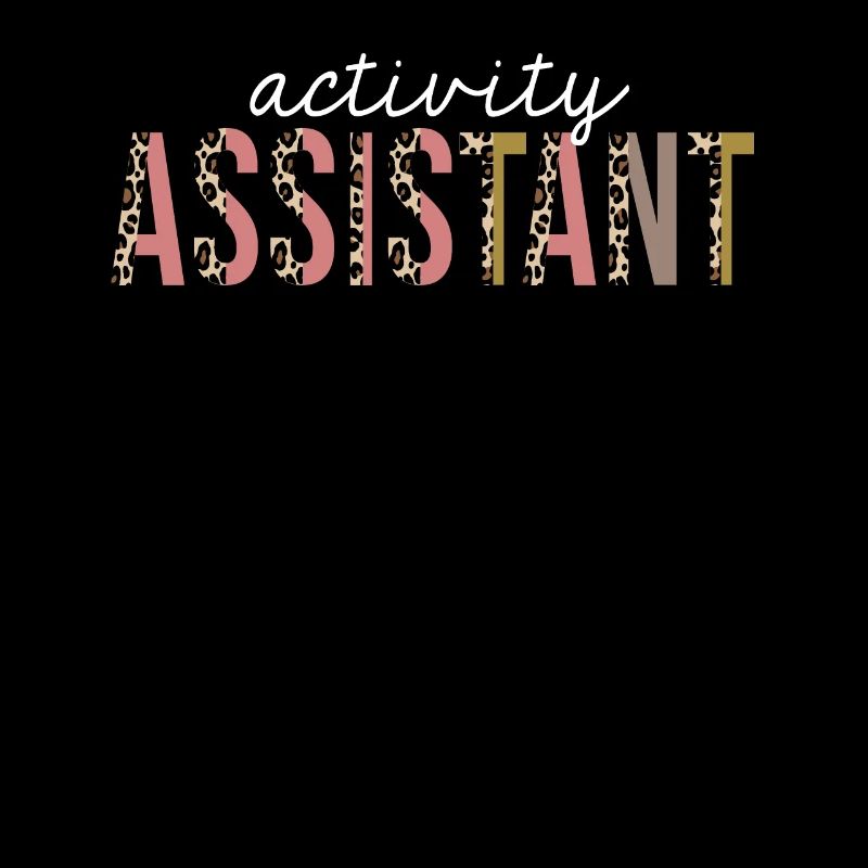 Activity Assistant Leopard Print Funny Gift