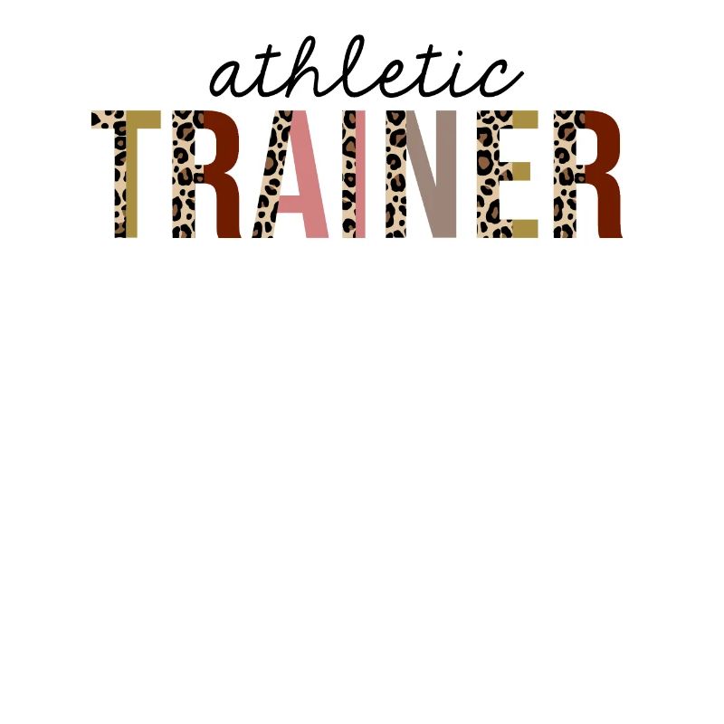 Athletic Trainer Leopard Print Funny
