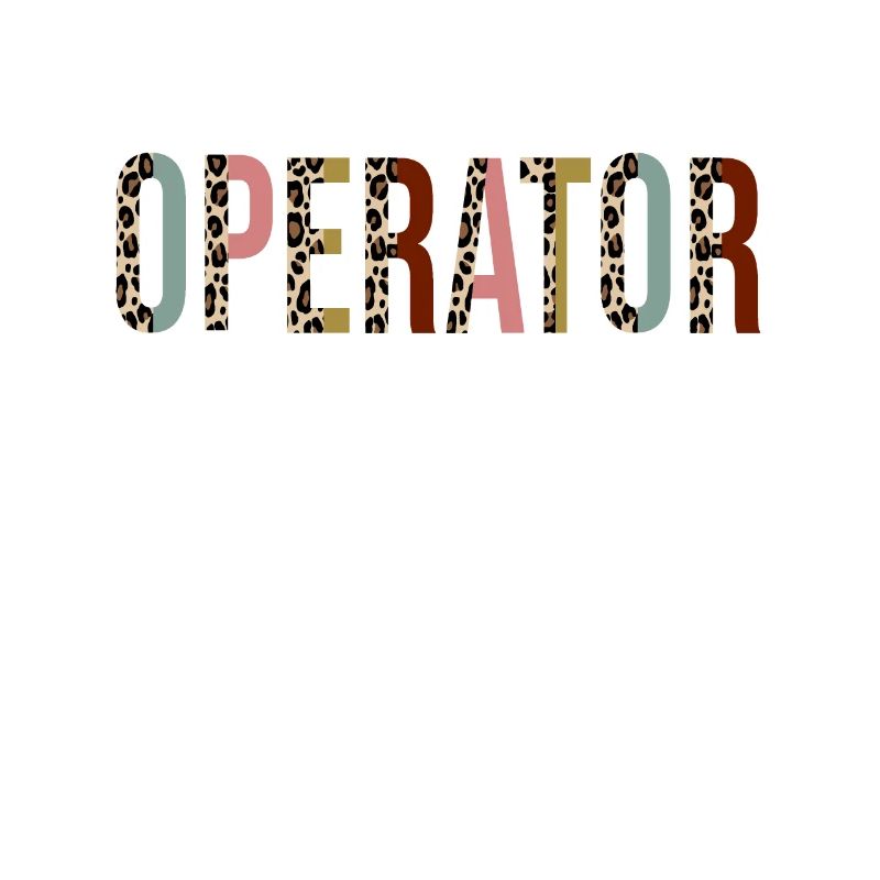 Crane Operator Leopard Print Funny Gift