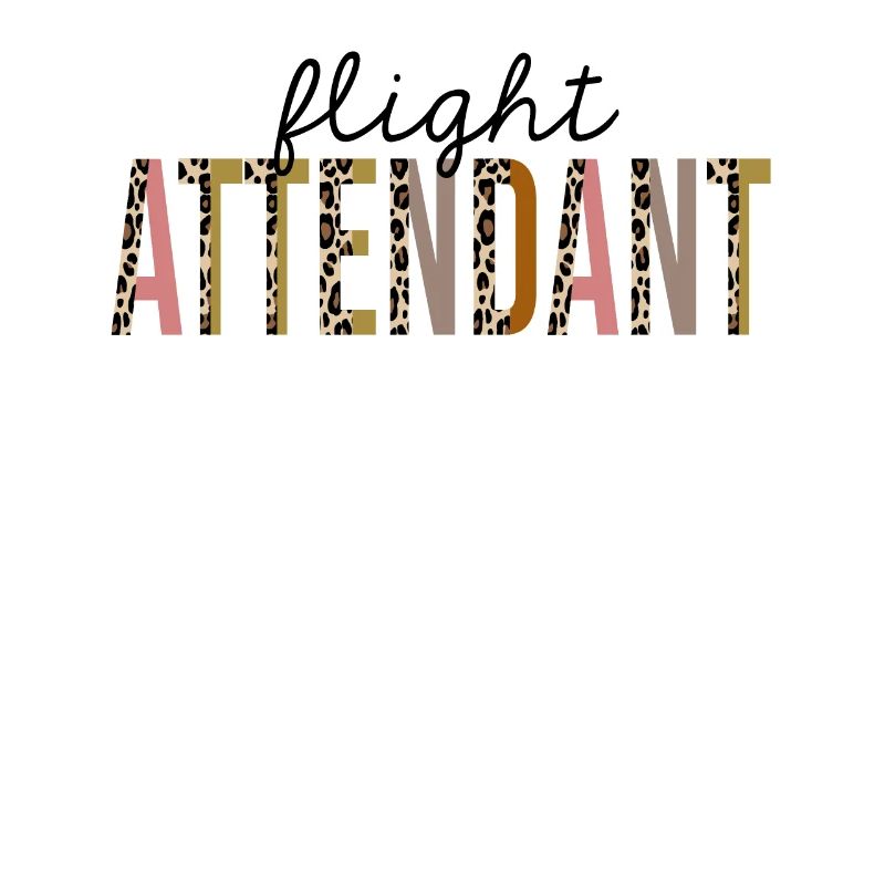 Flight Attendant Leopard Print Funny