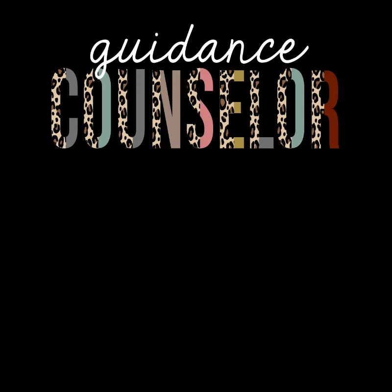 Guidance Counselor Leopard Print Funny Gift