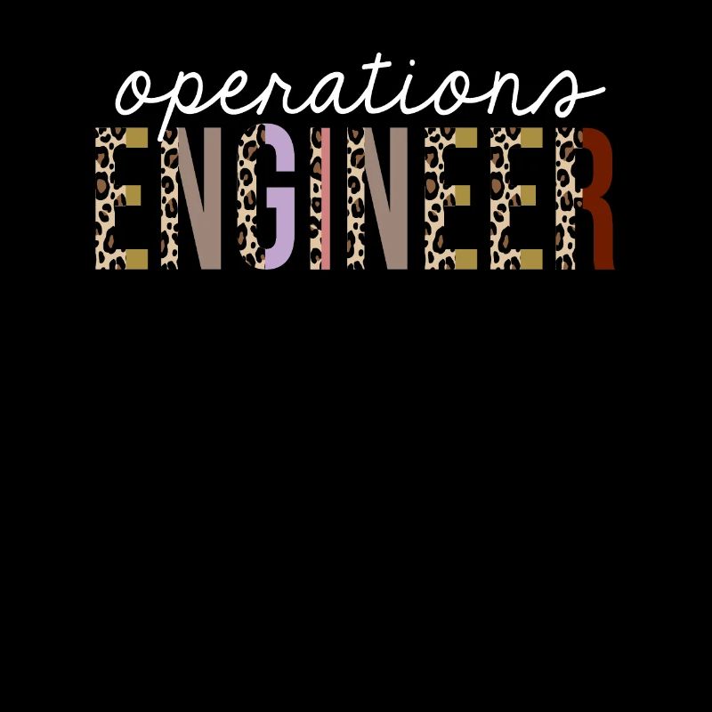 Operations Engineer Leopard Print Lustiges Geschenk