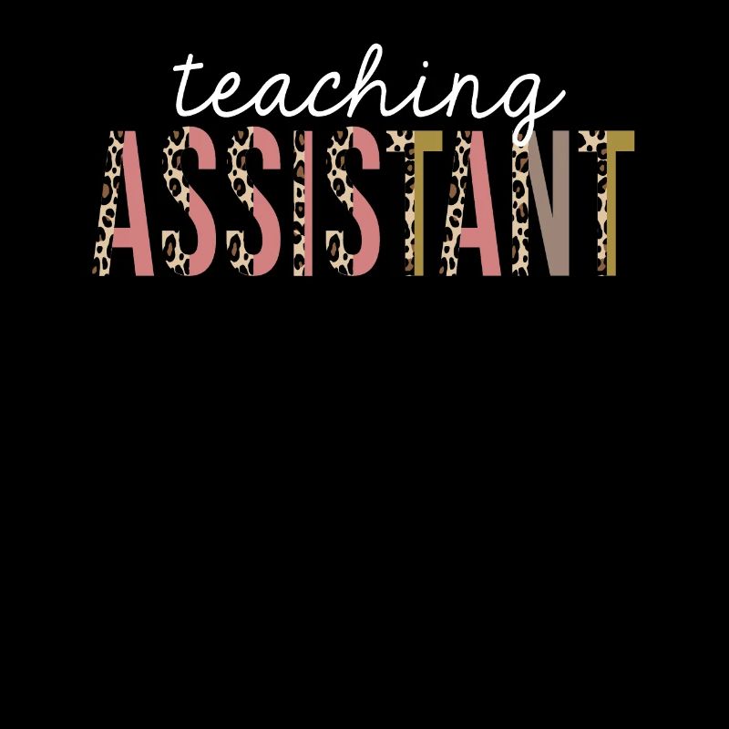 Teaching Assistant Leopard Print Funny Gift