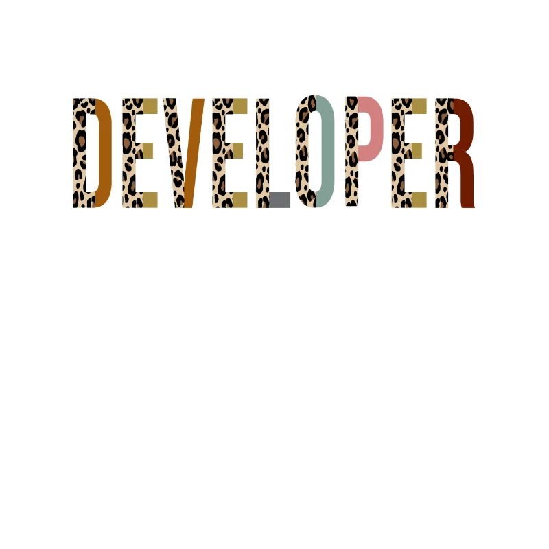 web developer Leopard Print Funny Gift