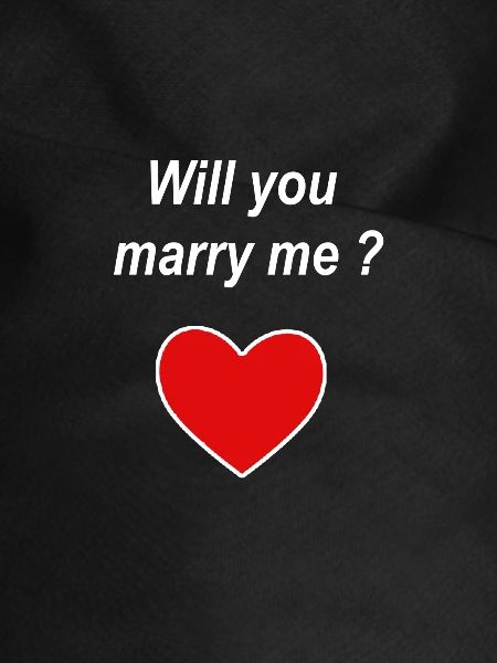 Will you marry me ?