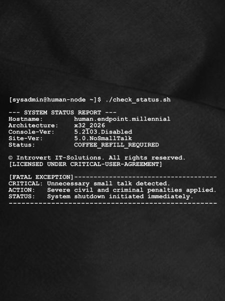 Lustiges IT-Systemadministrator-Terminaldesign