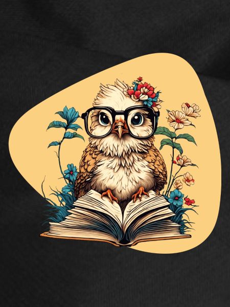 Eule mit Buch