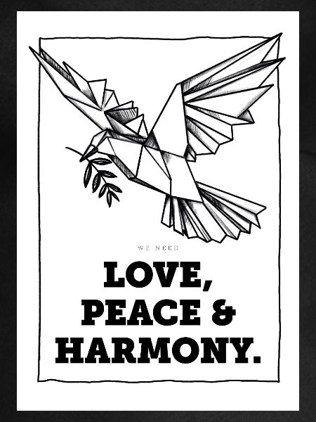 Liebe, Frieden und Harmonie