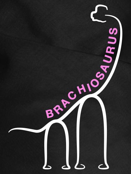 Dinosaurier Brachiosaurus Dino Liniengrafik