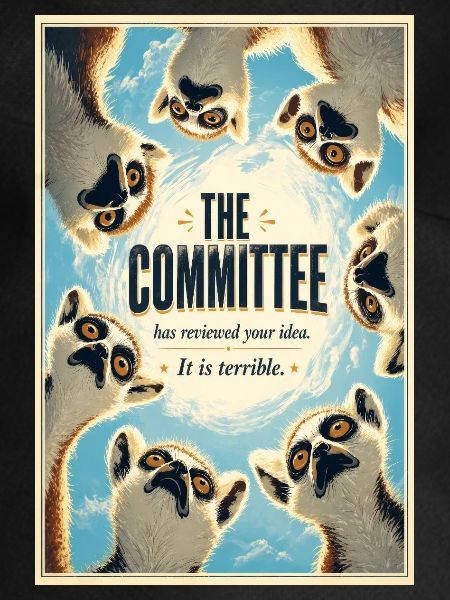 Das Komitee-Lemurs-Plakat