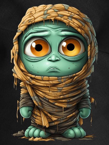 Halloween Spooky Cartoon Mummy