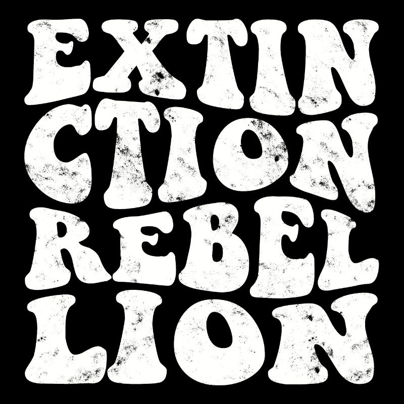 Extinction Rebellion Retro white