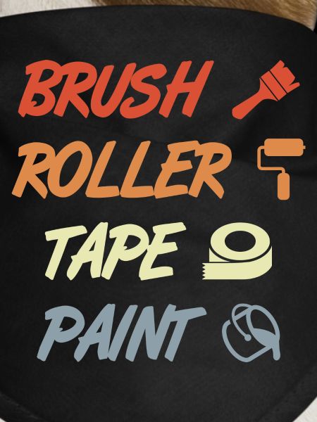 Brush Roller Tape Paint