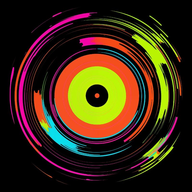 Disque vinyle Retrowave