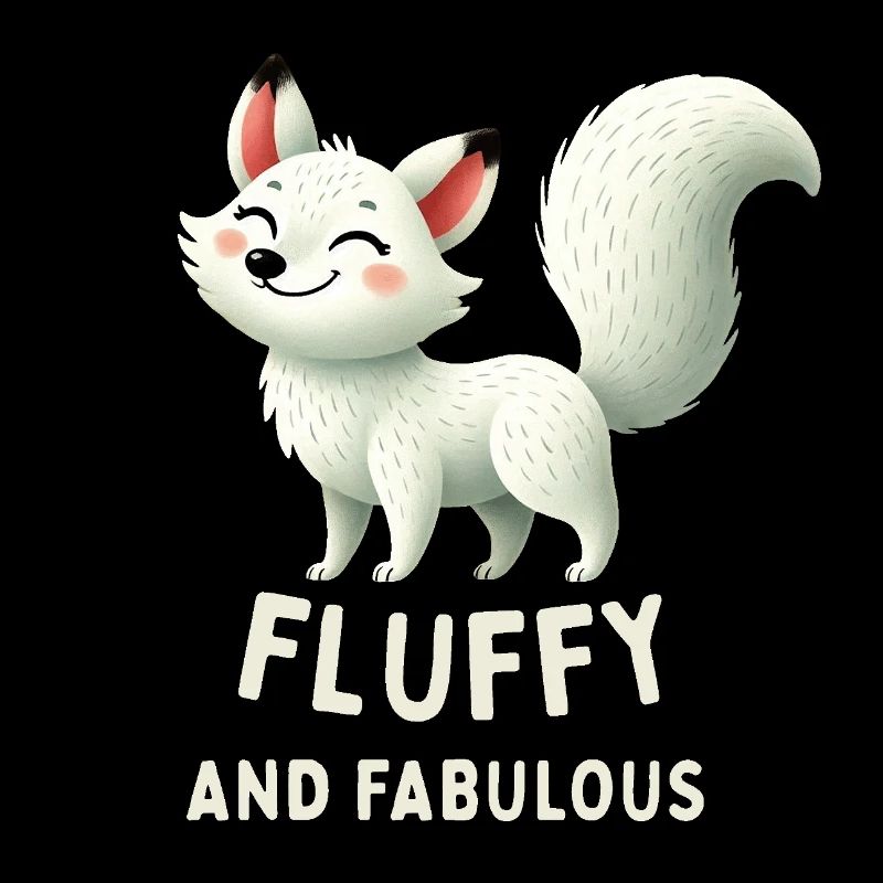 Fluffy White Fox
