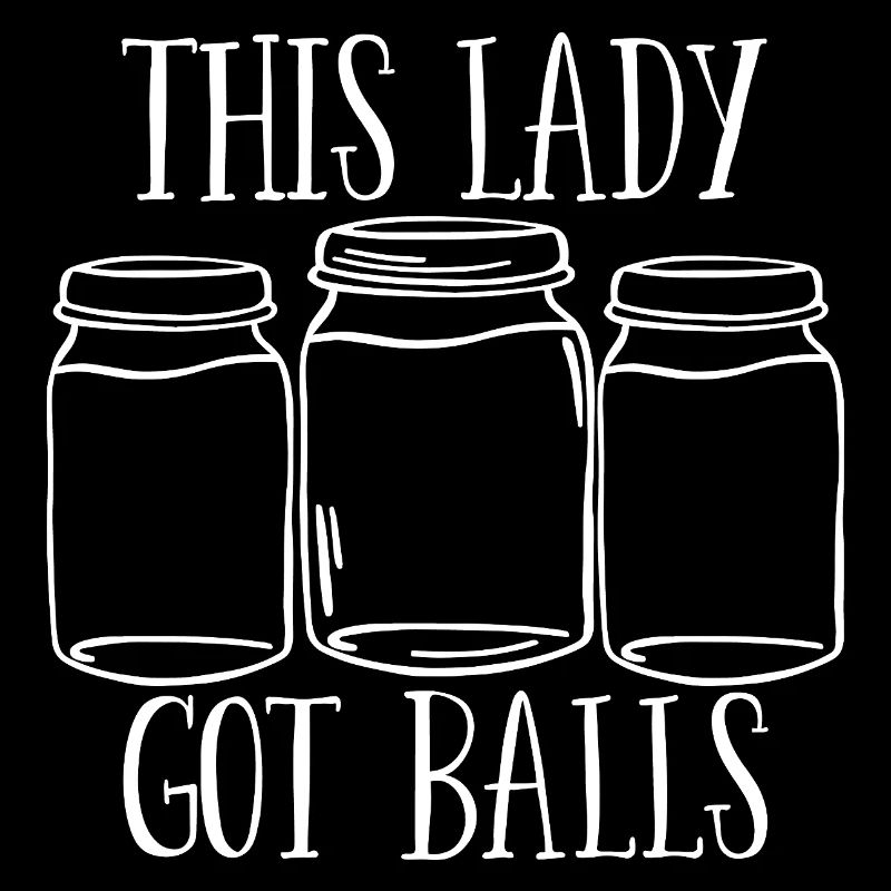 Lustige Einmachung, diese Dame hat Eier