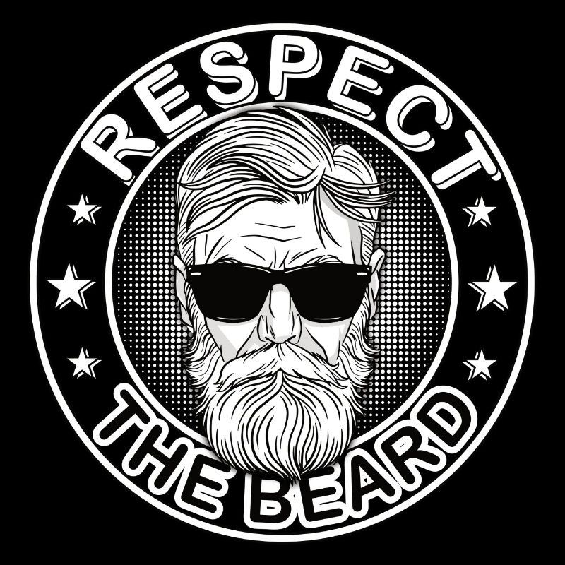 Respect the Beard 3 Days Beard Upper Lip Beard