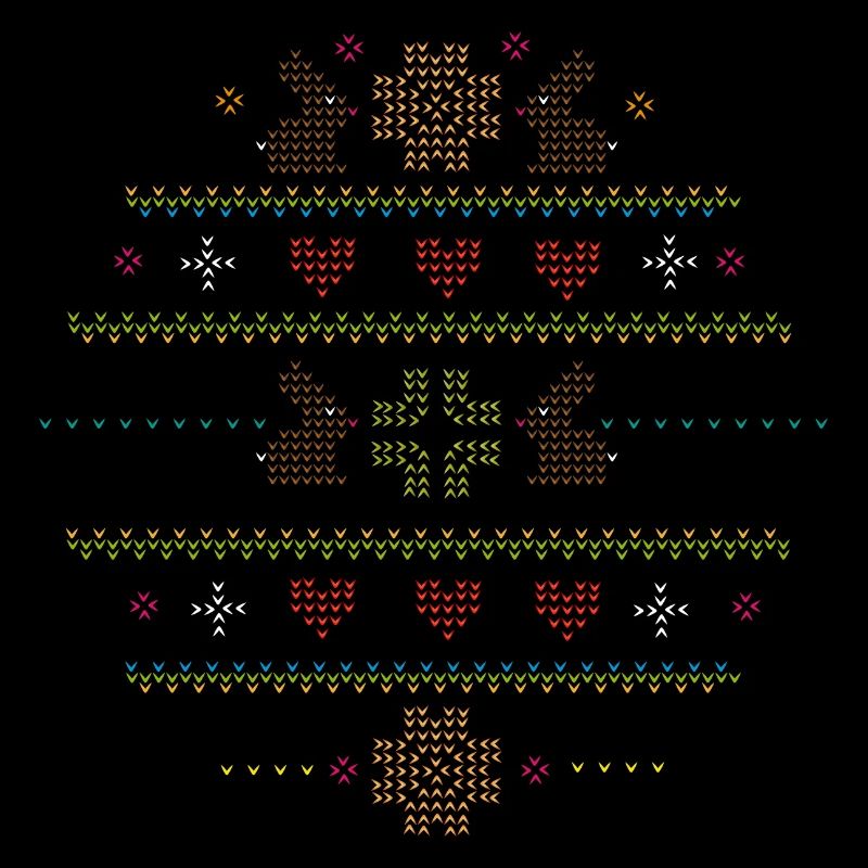 Easter motifs in knitting pattern style for Easter