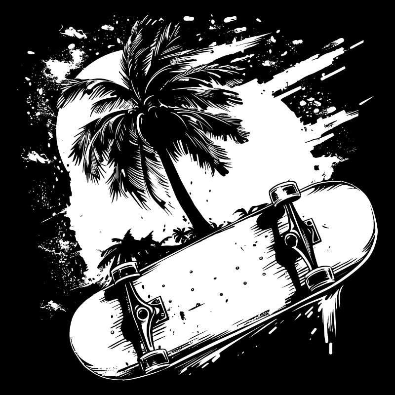 Skateboarding Drawing