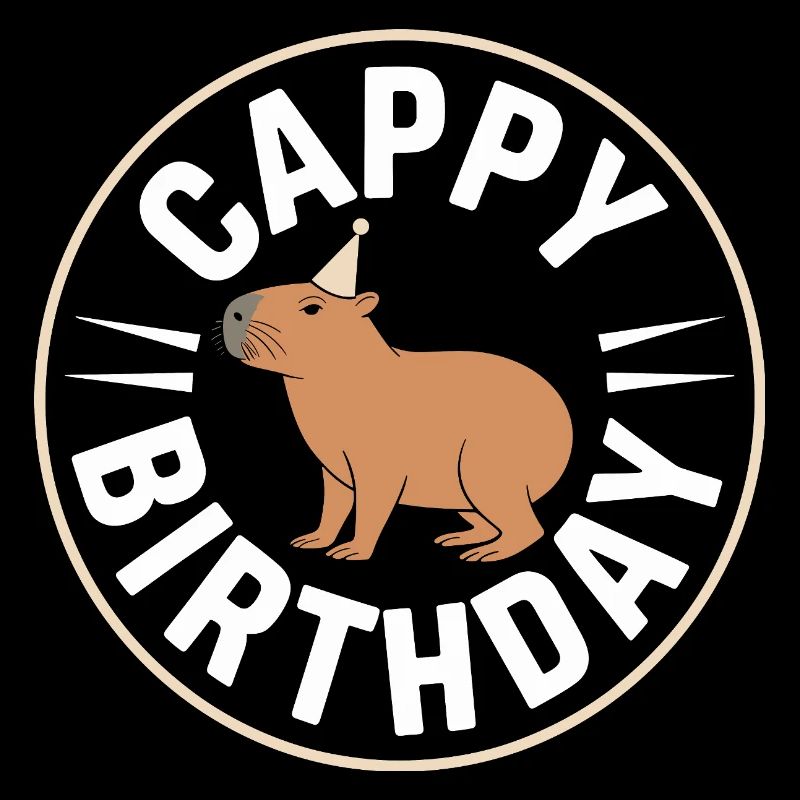 Capybara Anniversaire Cappy Anniversaire Drôle de capy