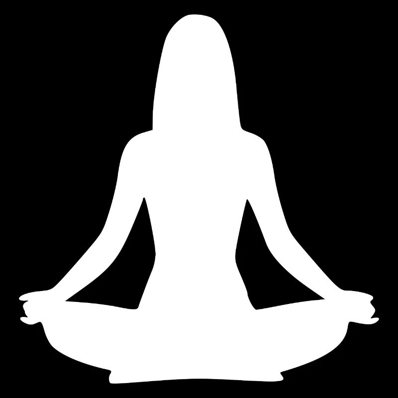 Yoga Forms Silhouettes White Meditation