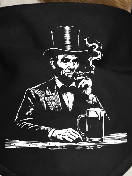 Abraham Lincoln smoking cigar
