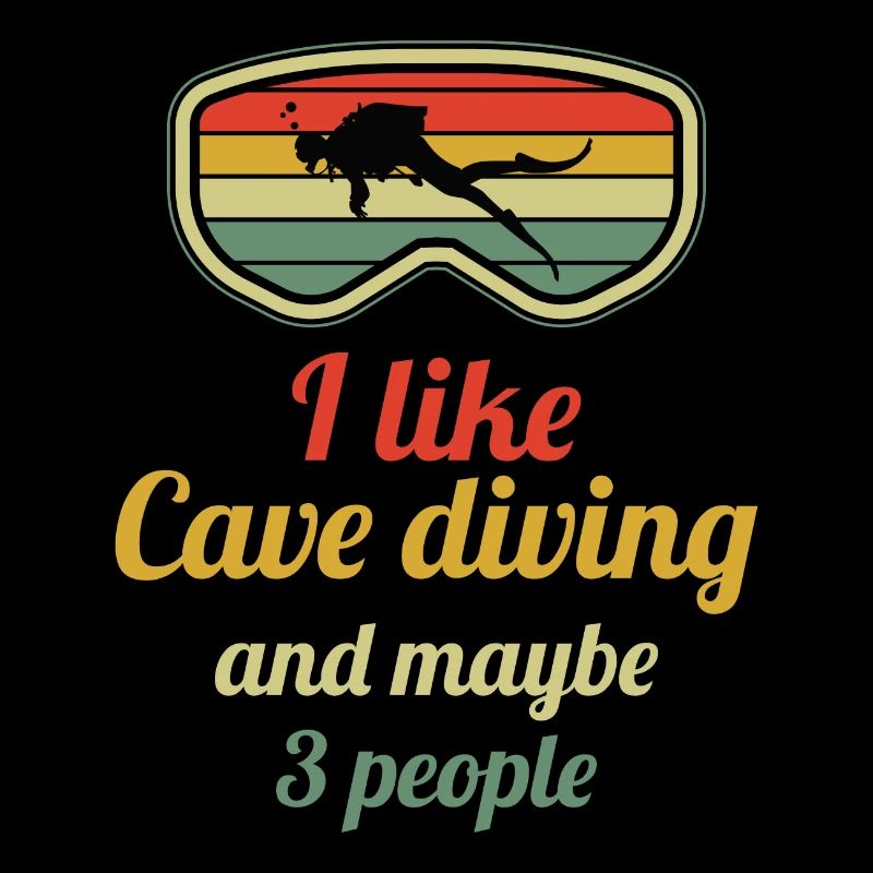 Vintage Retro Caving Spelunking Cave Explorer Gift