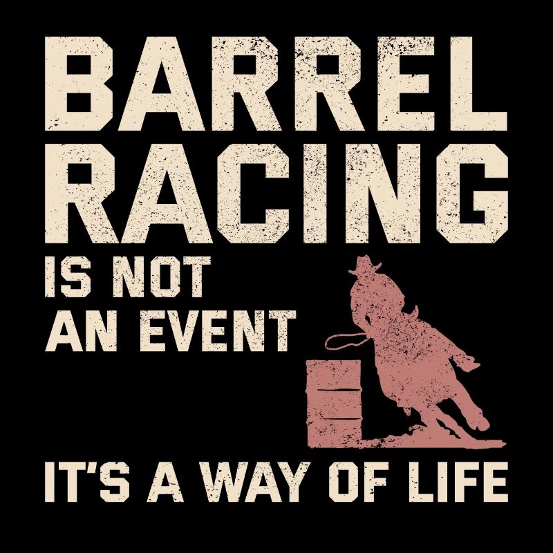 Barrel Racer Racing Équitation Course Rodeo