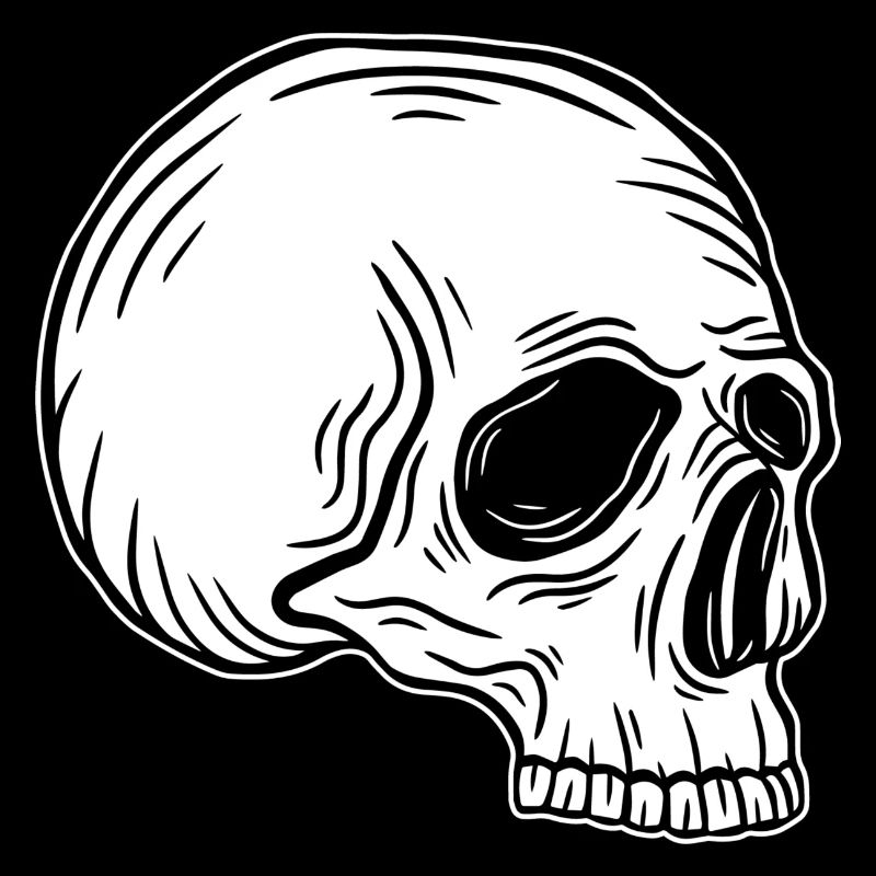 Skull Skeleton Skull Horror Cadeau d’Halloween