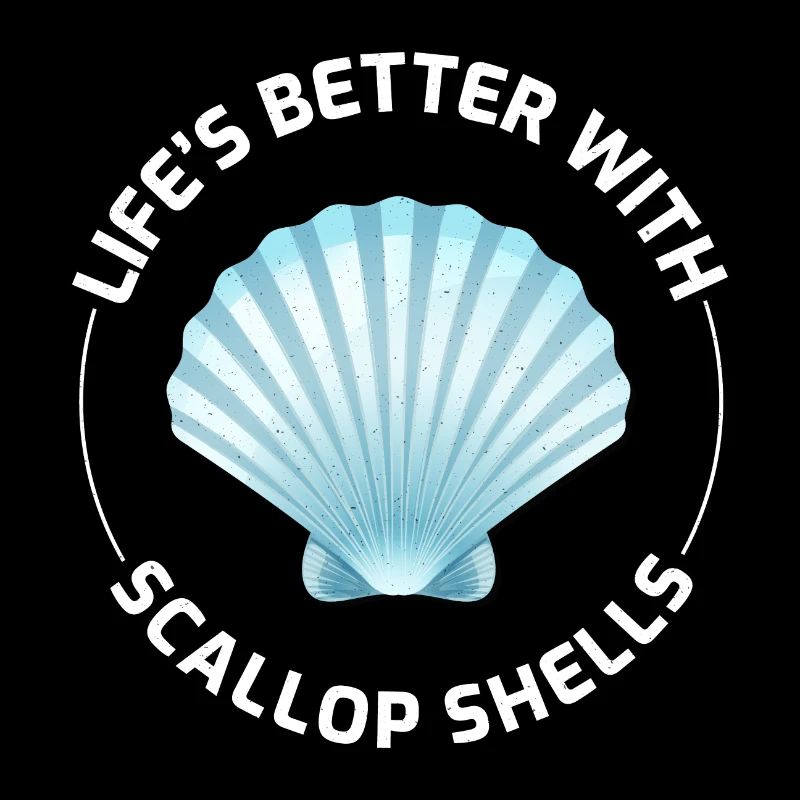 Scallop Seashells Collector Beachcomber Shellfish