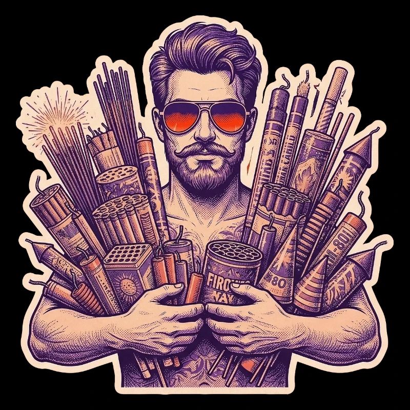 Pyro Fireworks Rocket du Nouvel An