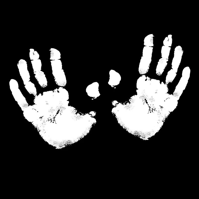 2 mains blanches couleur fantôme bobbs sein moi aussi