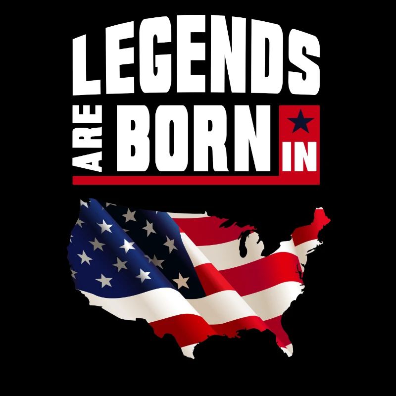 Les légendes sont nés aux Etats-Unis / cadeau de drapeau