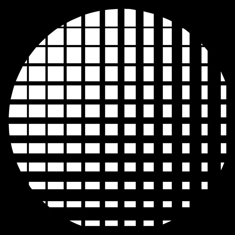 Cercle composé de plusieurs carrés