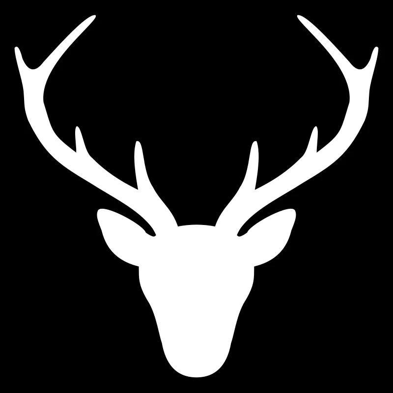 Hirsch Geweih Silhouette Jagd Jger Geschenk