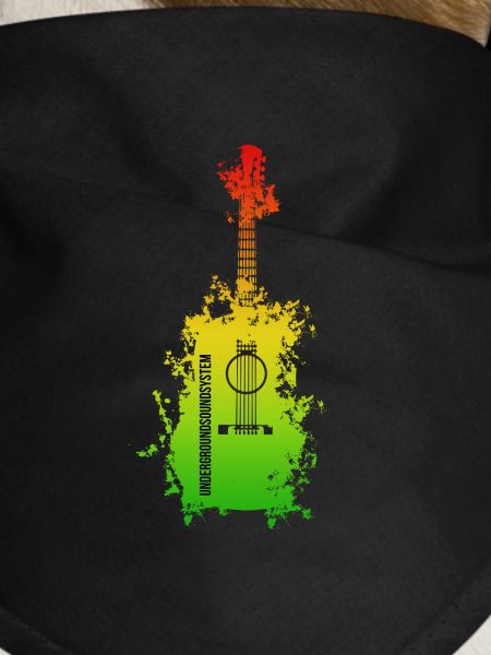 Rainbow Splatter Guitar