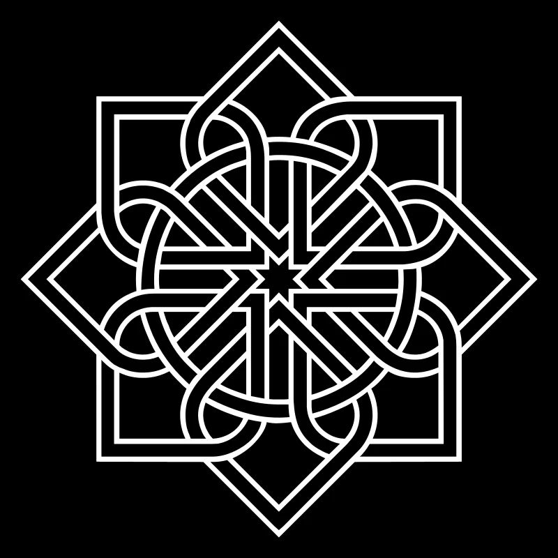 Mandala fleur fleur flocon de neige