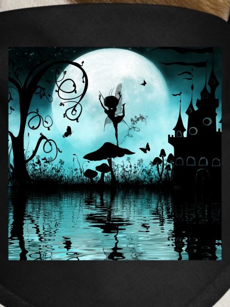Dancing at night, cute fairy.