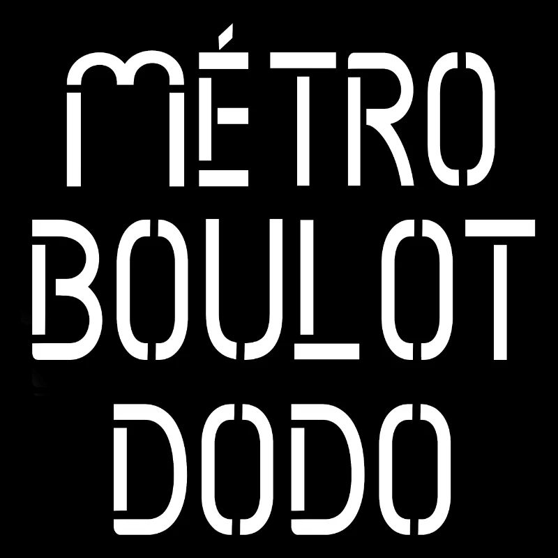 Typographie Métro Abstraite en Noir et Blanc