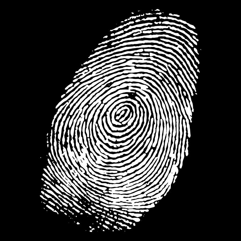 Empreinte digitale (blanc)
