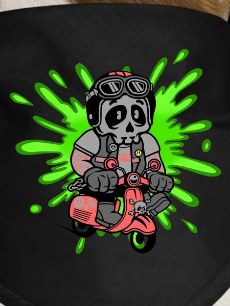 Skull moped moped