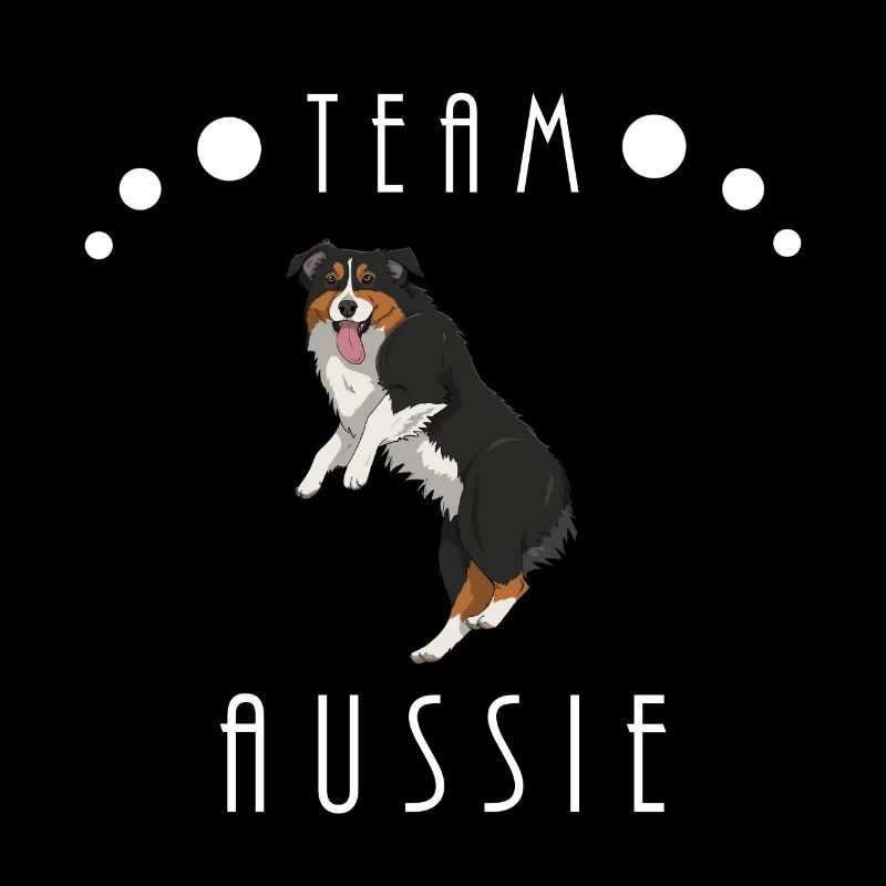 Team Aussie - Black Tri (bobtail)