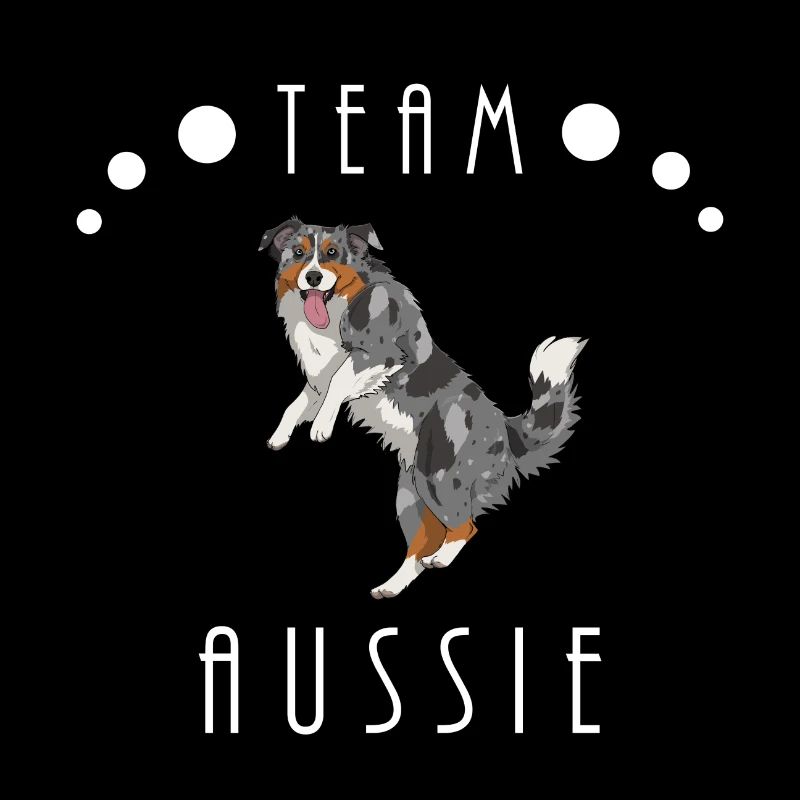 Team Aussie - Blue Merle (mit Schwanz)