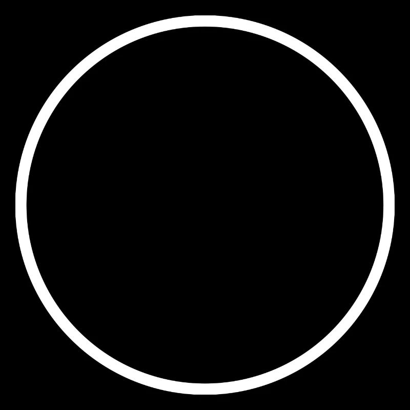 Cercle rond blanc